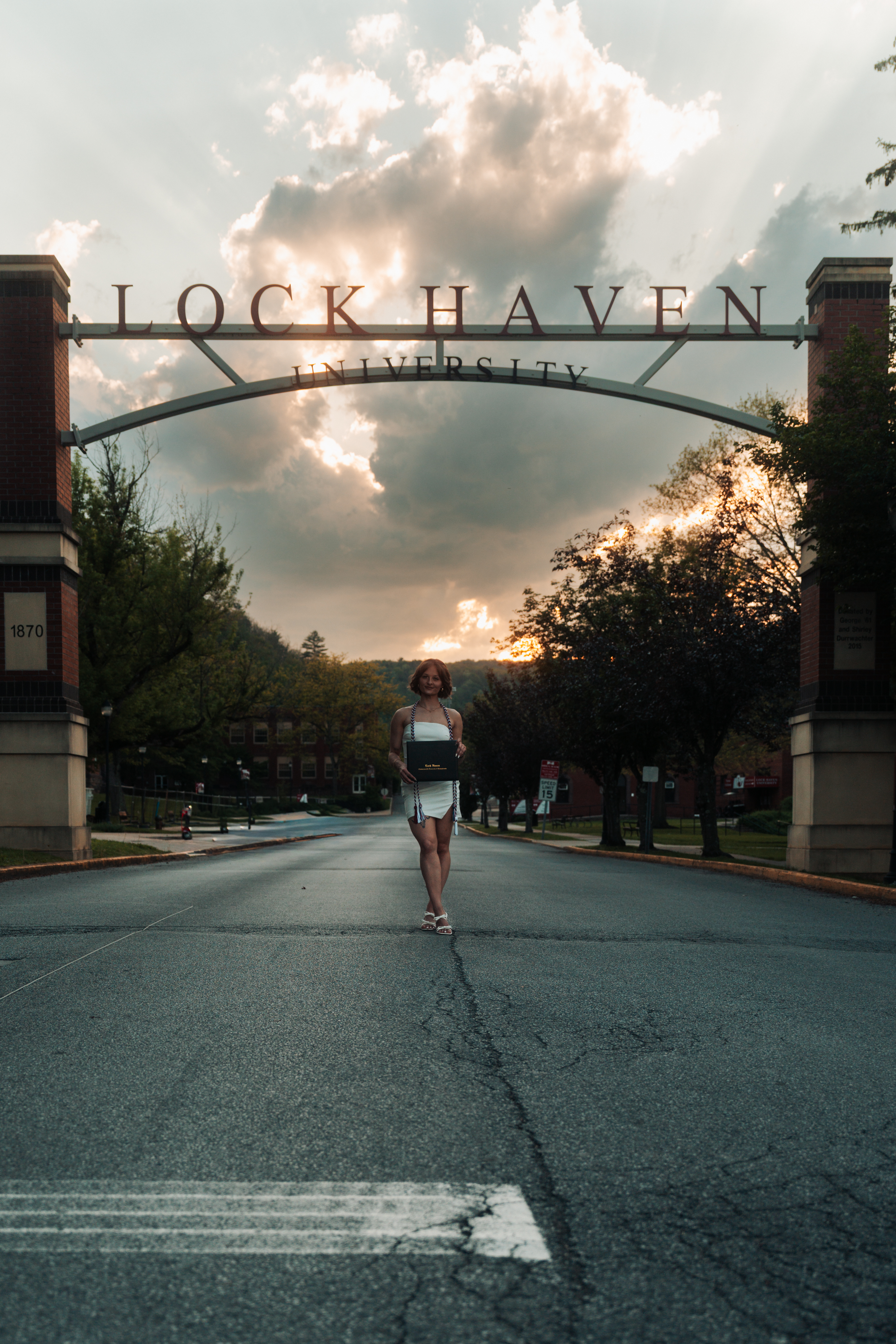 Lock Haven University graduation portrait