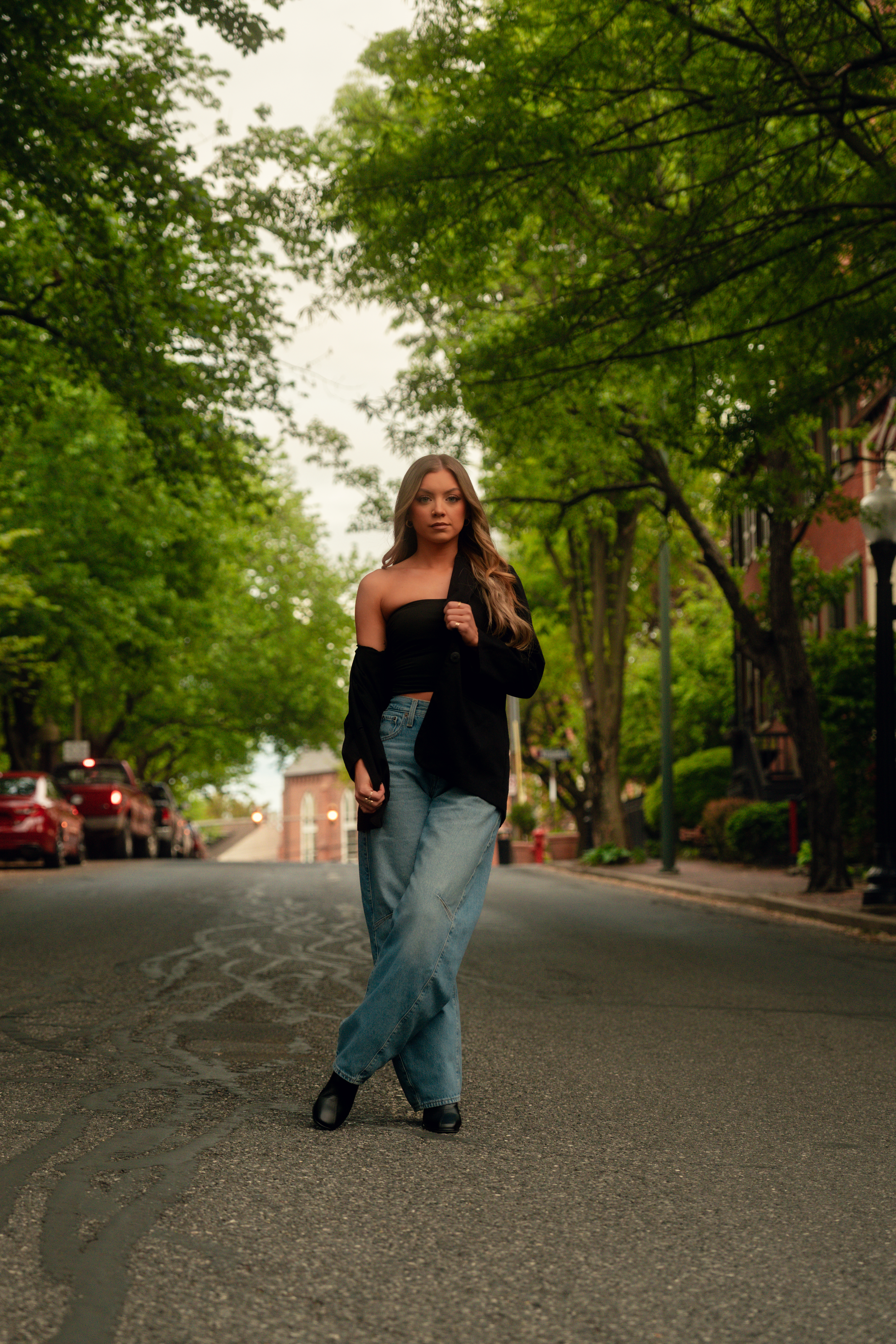 Solo street portrait